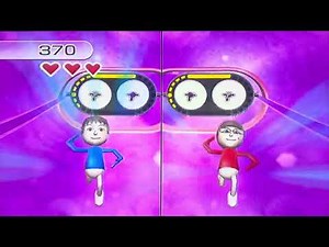 Wii Play Motion Pose Mii Plus 2 players 1042 Points