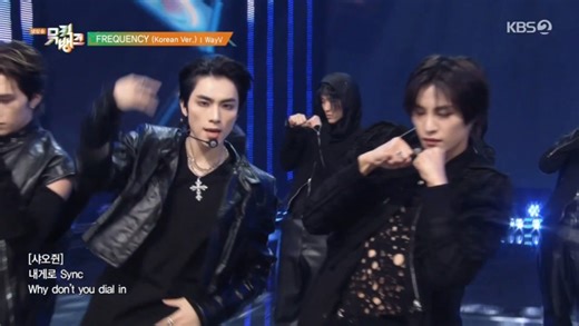 【威神V】241206 音乐银行 WayV FREQUENCY 回归舞台+顶部直拍4K