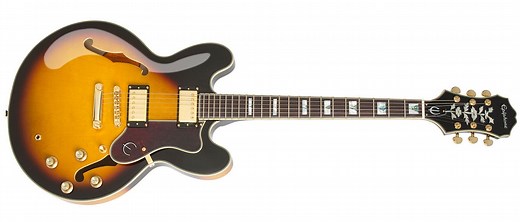 EPIPHONE BY GIBSON - SHERATON II PRO - PROBUCKERS COIL TAPPING - VINTAGE SUNBURST - SEMI-HOLLOW ELEC GUITAR Rockshop