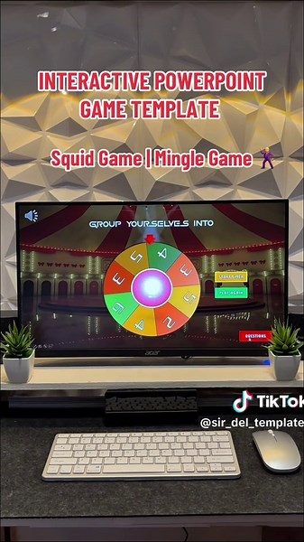 Interactive Squid Game PowerPoint Template