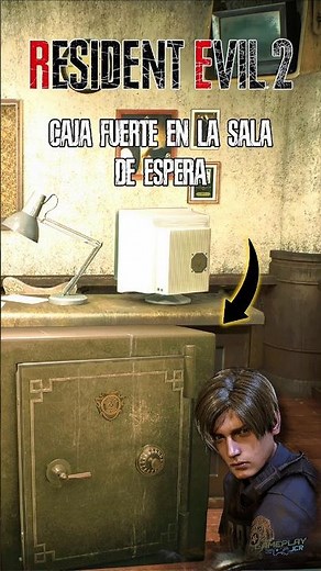caja fuerte en la sala de espera - RESIDENT EVIL 2 REMAKE