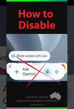 How to Disable Ask Gemini Feature on Android Device - Stop Gemini from Opening on Android