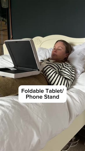Pill-o-pad tablet/ phone foldable stand. Great for using in bed or on the sofa, even useful at your desk. #pillopad #tabletstand #tabletholderstand #jml @JML Direct #CapCut