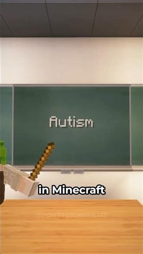 Autism explained in Minecraft ⛏️#minecraft #explained #funny #story #explainedinminecraft