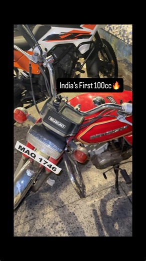 Harish Solanki on Instagram: "India’s first 100CC Motorcycle Suzuki AX- 100."