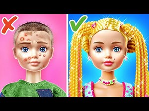 Doll GlowUP 🌈 💰 Amazing DIY Doll Makeover with DIY