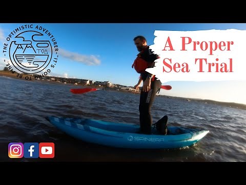 Review of the Spinera HYBRIS 320 inflatable kayak, rough water trials. Best kayak around £500?