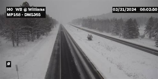 I-40 reopens after Spring storm dumps heavy snow, rain across Arizona