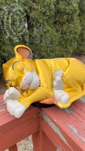 656K views · 10K reactions | Sleeping Simba finally finished and the end scene  is pretty fun fun 朗拾 enjoy the asmr and this beautiful print. When I look at this print I feel happy and peaceful ☺️ By the way do you realize it is 0 poop  女 #asmr #asmrcommunity #lionking #simba #3dprinting #3dprintingcommunity #prusa | 3DPrintingDoctor | Facebook