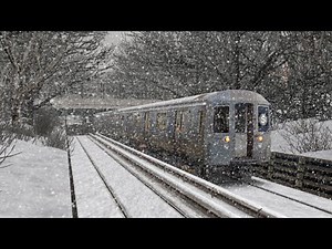 OpenBVE NYC Subway Winter Special: Franklin Avenue Shuttle in Blizzard