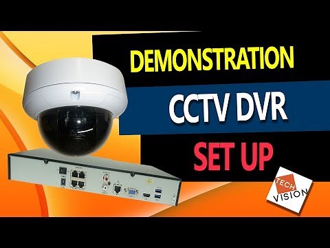 CCTV Installation | Set up DVR and CCTV Camera | Demonstration