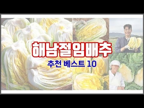 해남절임배추 추천 가격 대비 최고의 상품, 10가지 추천 리스트