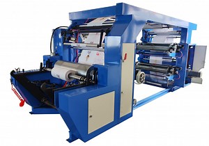 [Hot Item] 4 Colors PP Woven Bag Plastic Film Paper Gear Type Flexographic Printers Machine