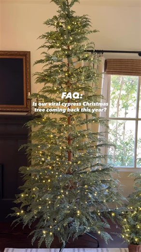 Yes!! The viral Walmart x My Texas House twinkling cypress trees will be back this year! We are adding some additional sizes too! There will be a 12 foot, 9 foot, 7.5 foot, 4 foot, and our cute baby cypress potted tree! We are also launching a full twinkling Christmas tree in several sizes as well as a new and improved flocked twinkling tree! These will all launch soon! We don’t have the exact date yet….but look for them end of August/early September time frame! Follow along here and tag a frien