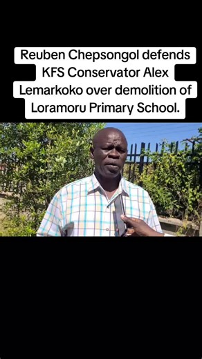 Reuben Chepsongol Supports KFS Conservator Alex Lemarkoko