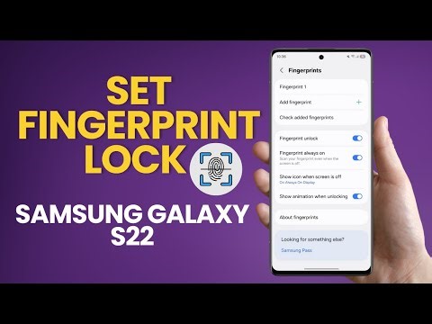 How To Set Fingerprint Lock On Samsung Galaxy S22 | Phone Security Tutorial