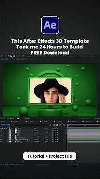 This After Effects 3D template took me 24 hours to build—and it's FREE. #aftereffects #shorts