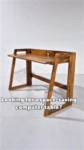 Folding Wooden Computer Table 🔥 Perfect for Small Spaces