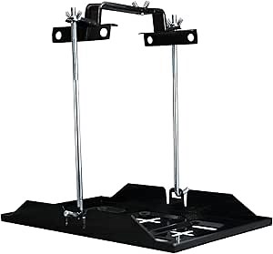 Battery Hold Down Tray Kit Metal Battery Tray Holder with Adjustable Bracket Clamp for Cars Boats Marine