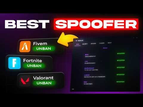 #1 HWID Spoofer - How To ACTUALLY Get UNBANNED In ALL GAMES!
