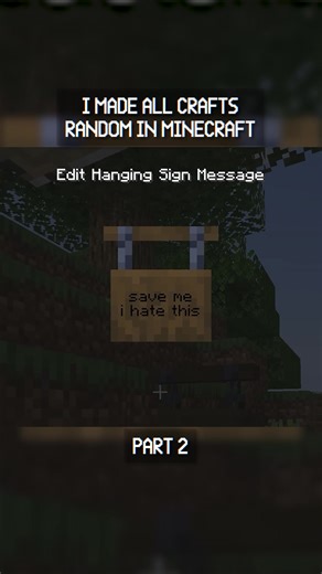 I Made All Crafts Random In Minecraft! Part 2 #minecraft #wisp #mcyt #minecraftbut