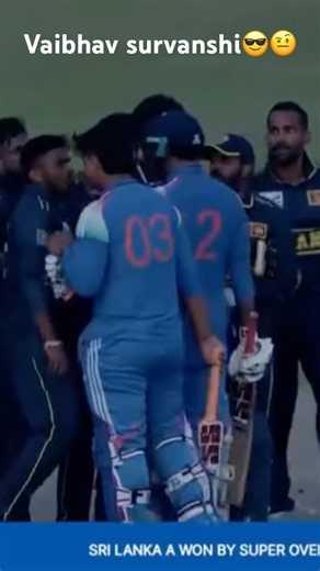 Vaibhav survanshi fight with sir lanka players 😱😱|#viral #indiasrilanka #vaibhavsuryavanshi