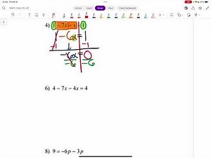 Solving Multi Step Equations with Combining Like Terms