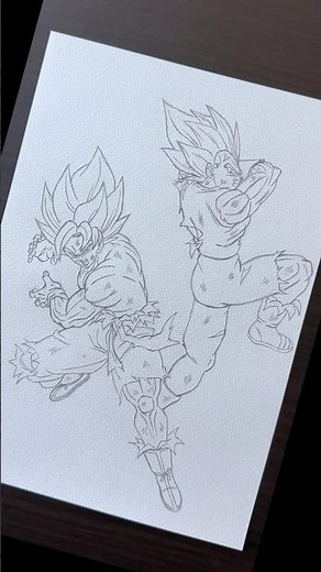 【ドラゴンボール】リクエスト かめはめ波とギャリック砲を打つシーンを描いてみた‼️#shorts