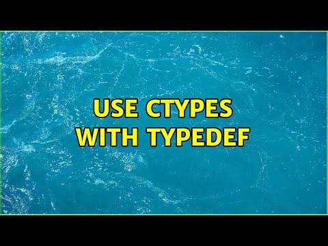 Use ctypes with typedef
