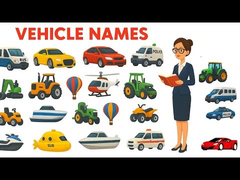 Vehicle Names | Learn Vehicle Names in English with sounds | Vehicles Vocabulary #vehiclesname