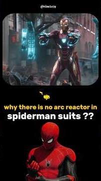 Spider-Man Suit Has No Arc Reactor 😳 | Iron Man Secret #mcushorts #ironman #spiderman