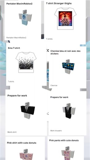 J'ai sorti mes nouveaux vêtements de ma chaîne youtube sur Roblox #roblox #ytshorts #tuto #tutorial