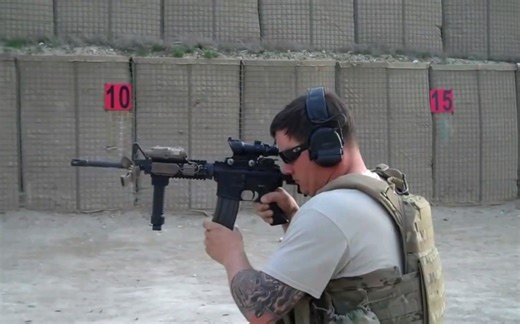 Full Auto Multiple Reload M4A1 Firing