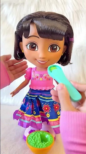 Cute Yummy Snacks Dora the Explorer🫛#doratheexplorer #doll #fun #cocomelon #trending #viralvideo