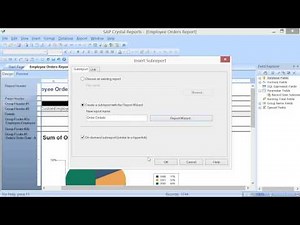 Crystal Reports 2013 Tutorial Creating Subreports Business Objects Training