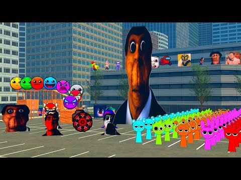 SPRUNKI Nextbots & Obunga Nicos all Versions vs Selena Deldago in Gmod! COMPILATION