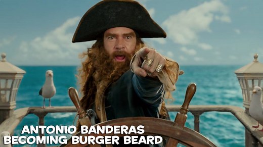 8K views · 27 shares | Antonio Banderas is BURGER-BEARD! See how he...