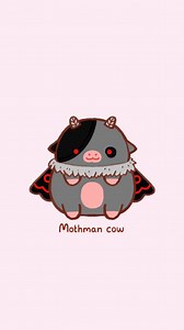 Mothman cow! 🐮🖤 what next? #mothman #cow #drawing #drawdaily #cuteart #kawaii #kawaiiart #cutereels #cows #plushies #plush #ipadpro #ipadart #procreateartwork #halloween #spookycute #spookyart | Shopzoki