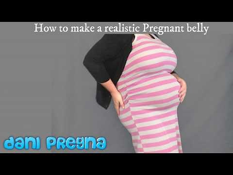 How to make a fake pregnant belly! Instructional video on a fake pregnant belly