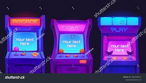 Arcade Video Game Machine Computer Screen Stock Vector (Royalty Free) 2381528711 | Shutterstock