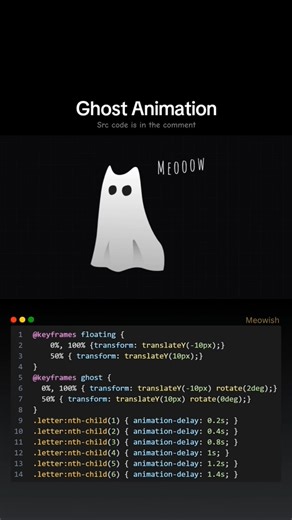 #programming #coding #halloween #animation #htmlcss #javascript #code