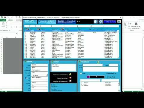 [EXCEL] DEVIS FACTURES GESTION COMMERCIALE