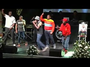 Maseven performing at Linda ''Pro kid'' Mkhize's memorial service at bassline