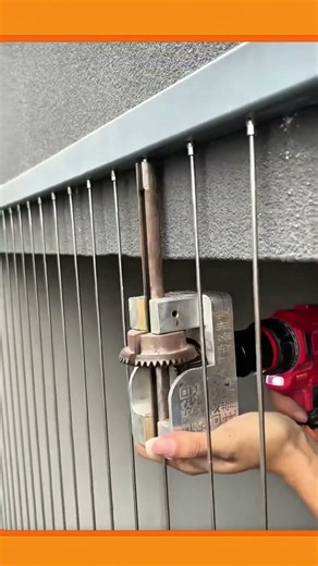 Installing small metal bars on window grills to gently secure the window! #DIYHome #WindowSafety