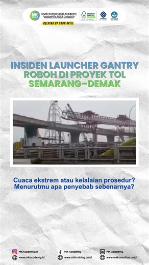 Robohnya Alat Berat di Proyek Tol Semarang–Demak