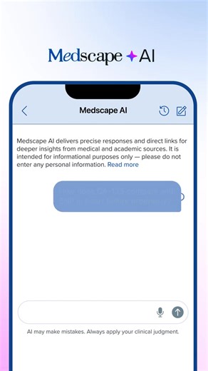 Evidence-based answers in seconds, powered by trusted Medscape content - try Medscape AI today: https://mdsc.pe/4b7mmub | Medscape