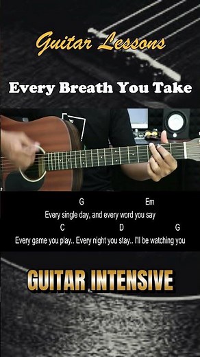 Every Breath You Take - The Police | EASY Guitar Tutorial - Chords / Lyrics - Guitar Lessons