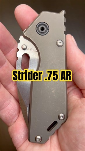 Strider .75 AR, Drop Point, Tumbled S90V Bronze Ano Ti #striderknives #edc #everydaycarrygear