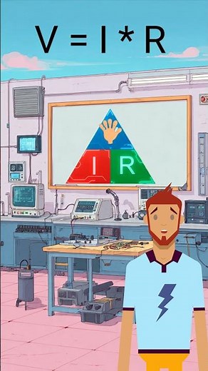 Ohm's Law Triangle #energy #electriccurrent #ohmslaw #electricity #engineering