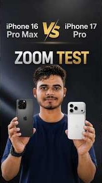 iPhone 16 Pro Max vs iPhone 17 Pro Camera Zoom Test | Biggest Difference? #shorts